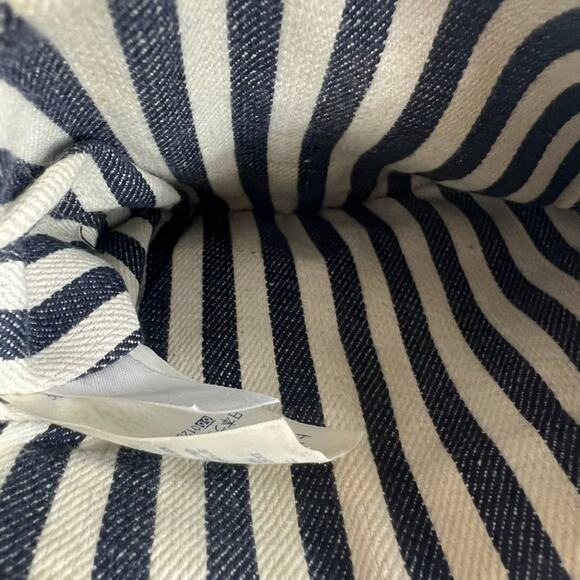 Lands End 1963 Bag Blue Canvas With Leather Trims Crossbody Strap - Picture 7 of 9